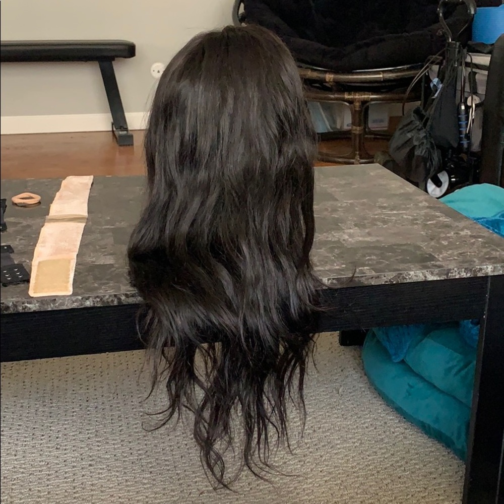 360 full lace wig straight 18” natural color Wig
